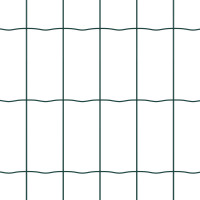 Produktbild för Eurogärdsel Grön 0,6 x 50 m PVC-belagt järn