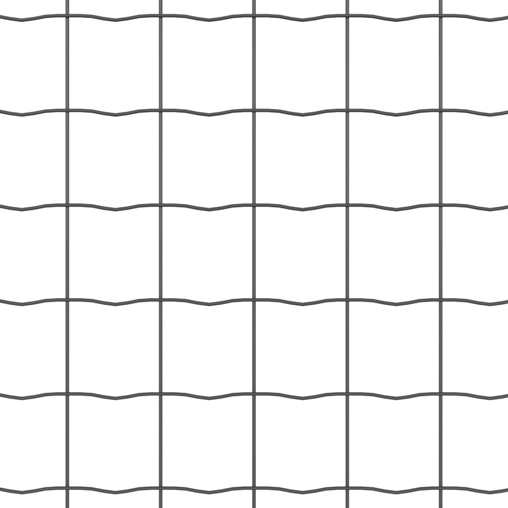 Produktbild för Eurogärdsel Grå 1,6 x 10 m PVC-belagt järn