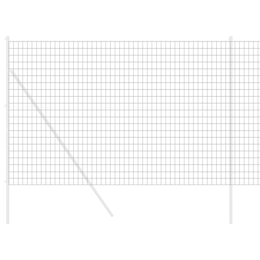 Produktbild för Eurogärdsel Grå 1,5 x 10 m PVC-belagt järn