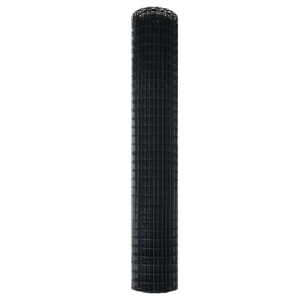 Produktbild för Eurogärdsel Grå 1,5 x 10 m PVC-belagt järn