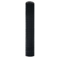 Produktbild för Eurogärdsel Grå 1,5 x 10 m PVC-belagt järn