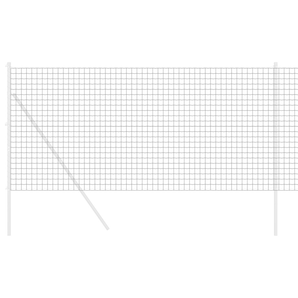 Produktbild för Eurogärdsel Grå 1 x 25 m PVC-belagt järn