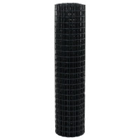 Produktbild för Eurogärdsel Grå 1 x 25 m PVC-belagt järn