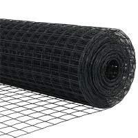 Produktbild för Eurogärdsel Grå 1 x 25 m PVC-belagt järn