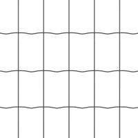 Produktbild för Eurogärdsel Grå 0,8 x 25 m PVC-belagt järn