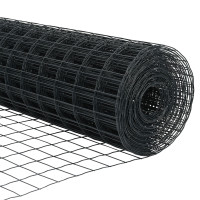 Produktbild för Eurogärdsel Grå 1 x 25 m PVC-belagt järn