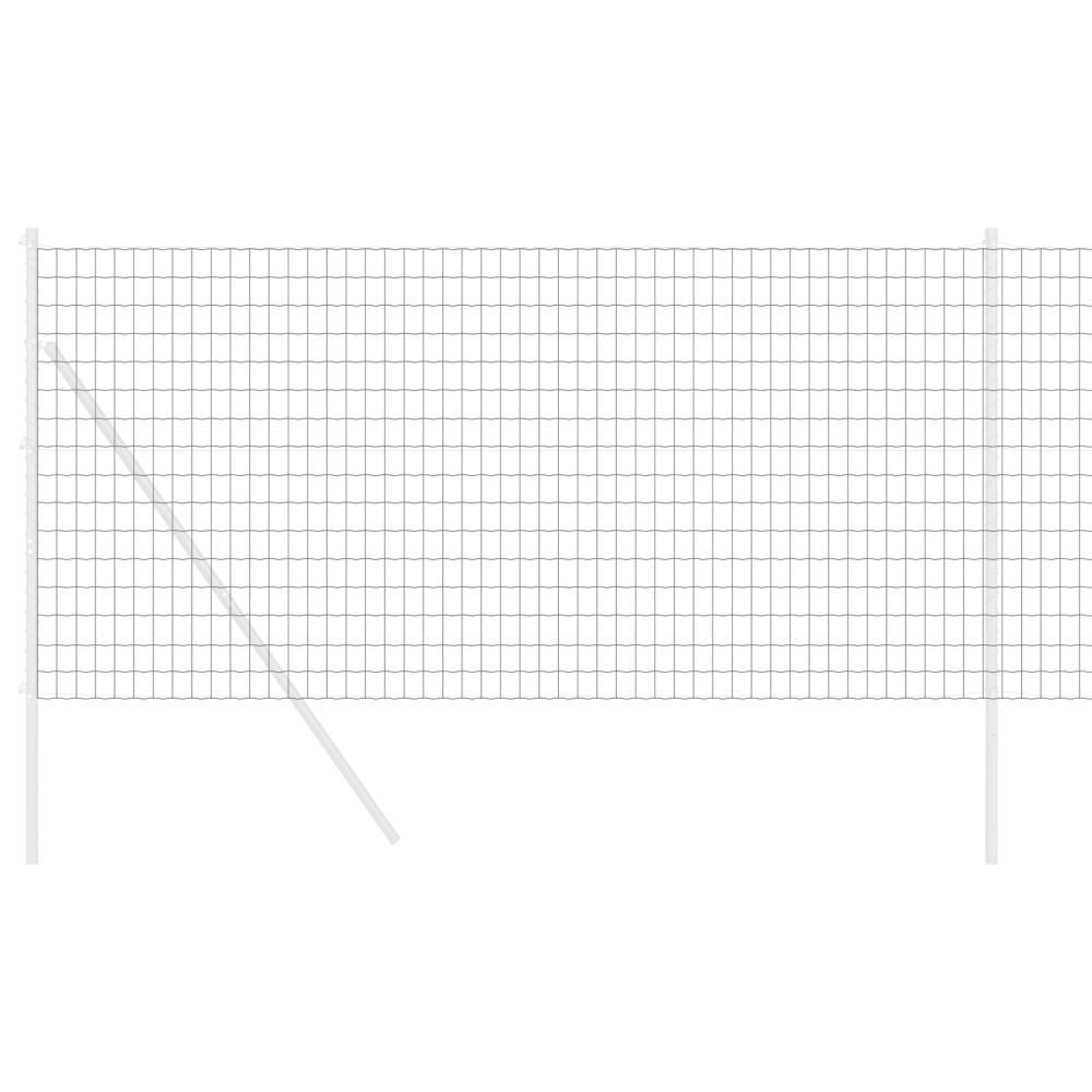 Produktbild för Eurogärdsel Grå 1,2 x 25 m PVC-belagt järn