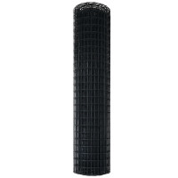 Produktbild för Eurogärdsel Grå 1,2 x 25 m PVC-belagt järn