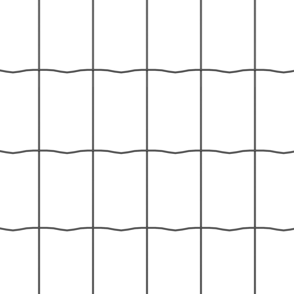 Produktbild för Eurogärdsel Grå 1,2 x 25 m PVC-belagt järn