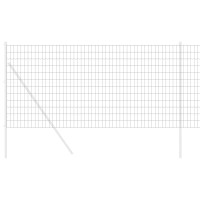 Produktbild för Eurogärdsel Grå 1,2 x 25 m PVC-belagt järn