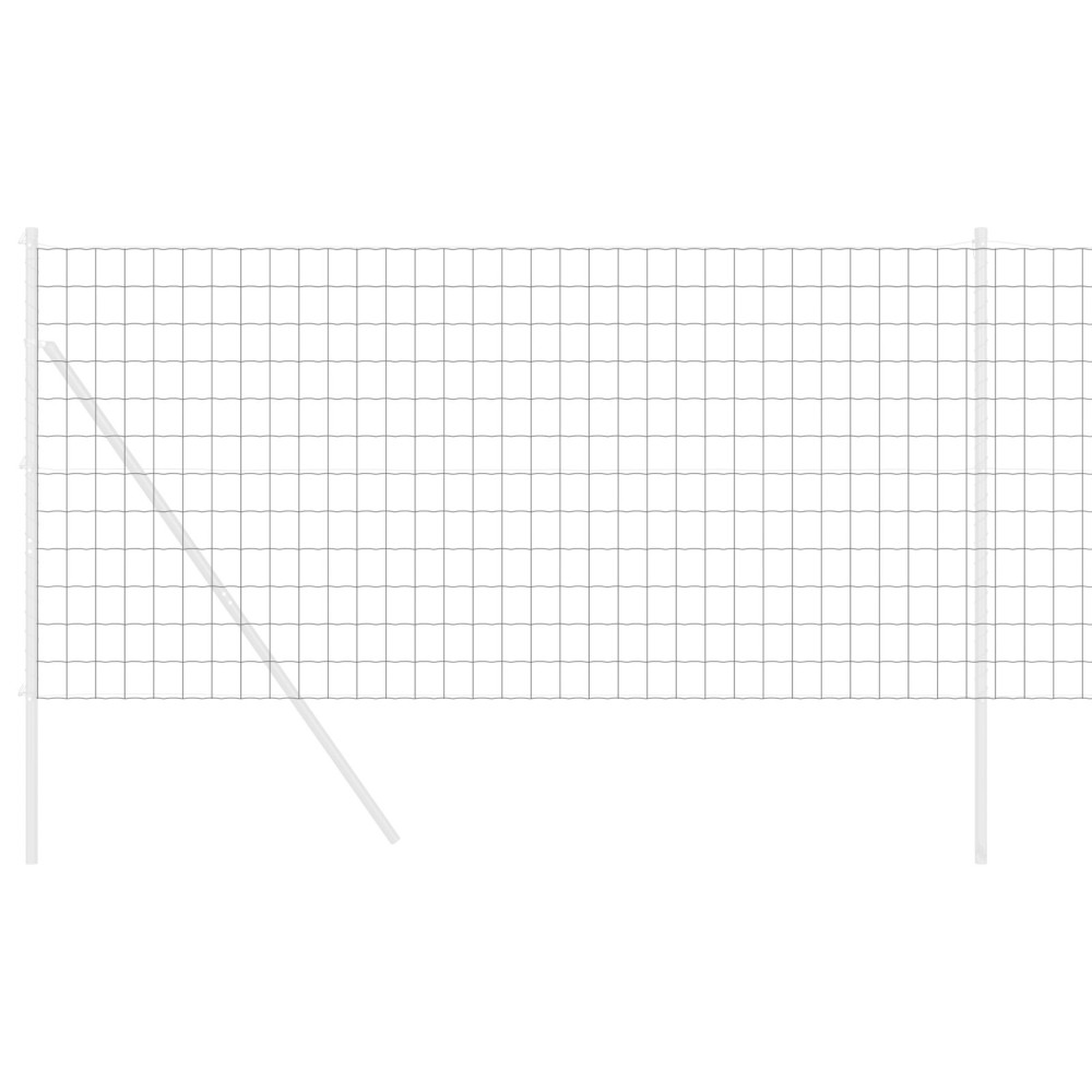 Produktbild för Eurogärdsel Grå 1,2 x 25 m PVC-belagt järn
