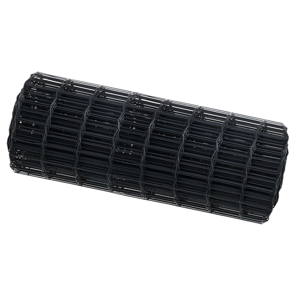 Produktbild för Eurogärdsel Grå 0,6 x 50 m PVC-belagt järn