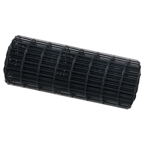 vidaXL Eurogärdsel Grå 0,6 x 50 m PVC-belagt järn