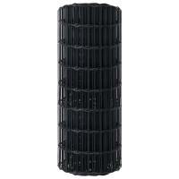 Produktbild för Eurogärdsel Grå 0,6 x 50 m PVC-belagt järn