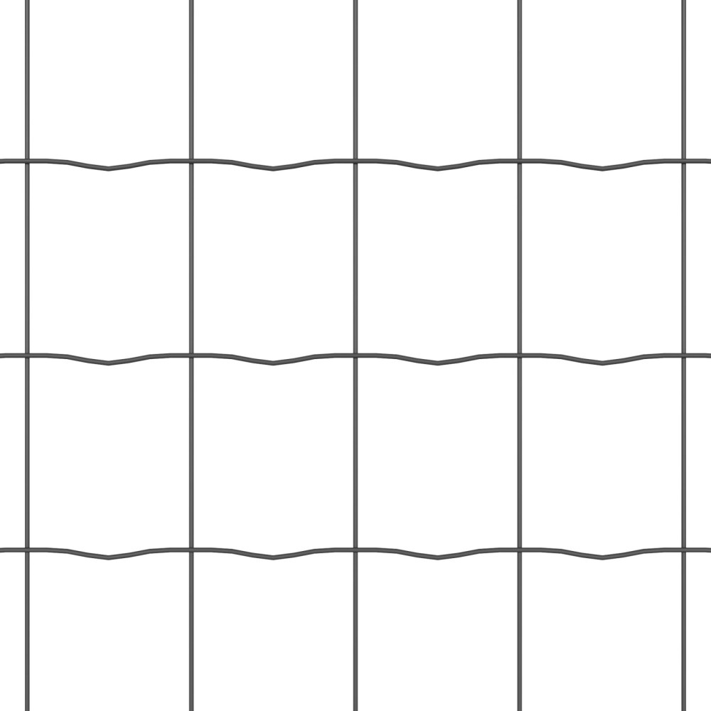 Produktbild för Eurogärdsel Grå 0,6 x 50 m PVC-belagt järn