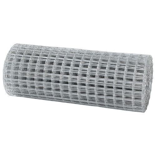 vidaXL Eurogärdsel 0,6 x 25 m PVC-belagt järn