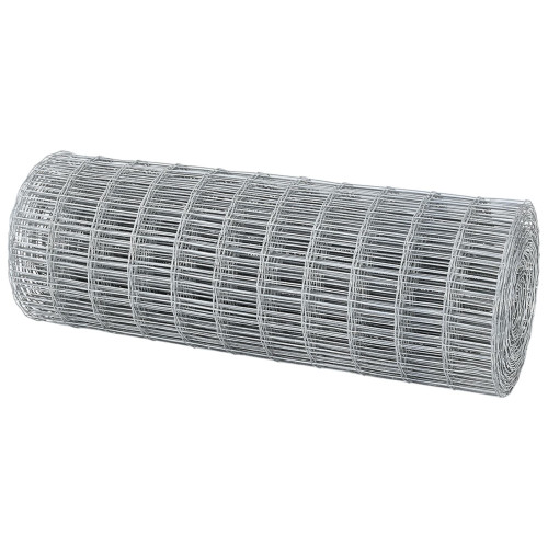 vidaXL Eurogärdsel 0,4 x 50 m PVC-belagt järn