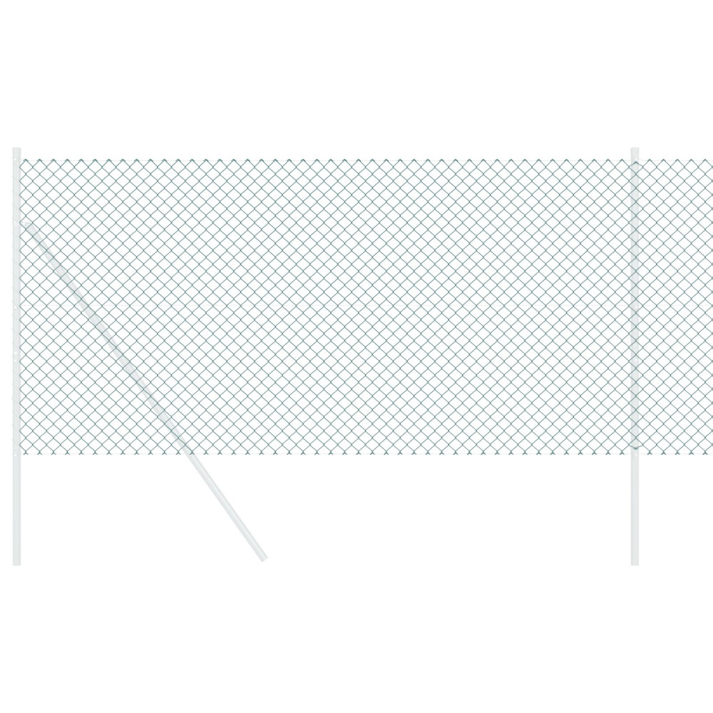 Produktbild för Kedjelänk Stängsel 25 x 1 m Stål Grön