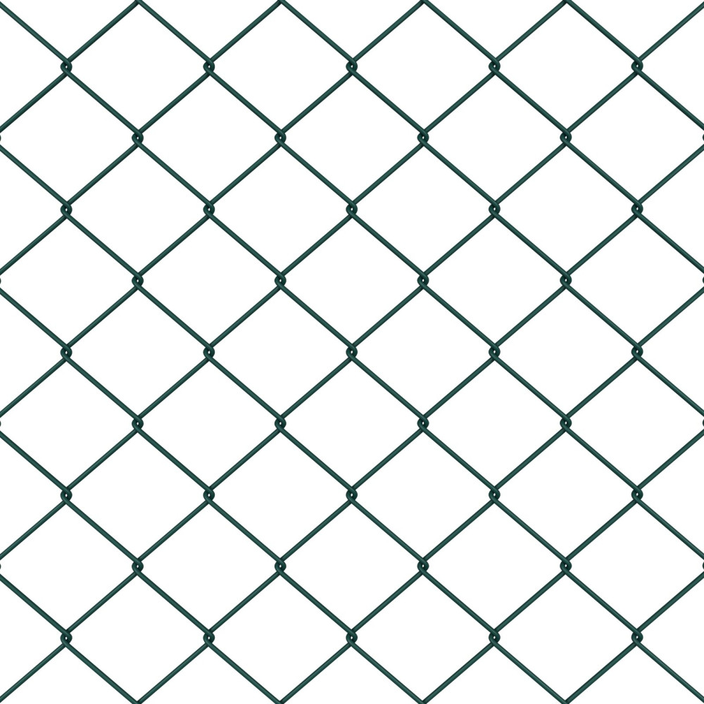 Produktbild för Kedjelänk Stängsel 25 x 1,4 m Stål Grön