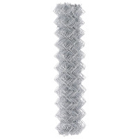 Produktbild för Kedjelänk Stängsel 25 x 1,2 m Galvaniserat stål Silver