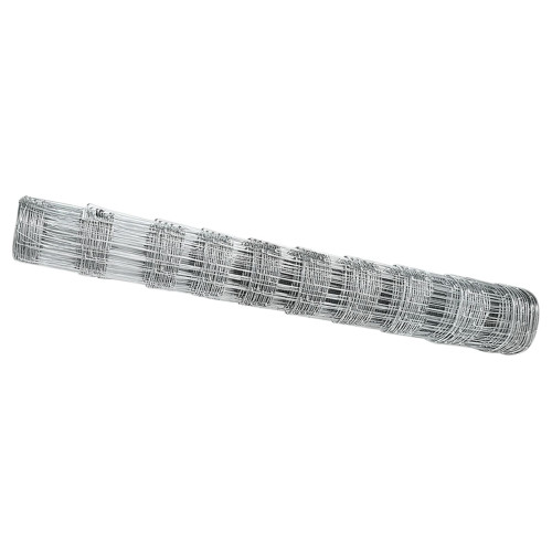 vidaXL Stängsel för åker / äng Silver