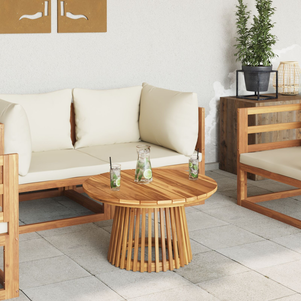 Produktbild för Sidobord Brun 70 x 70 x 40 cm Massivt teakträ