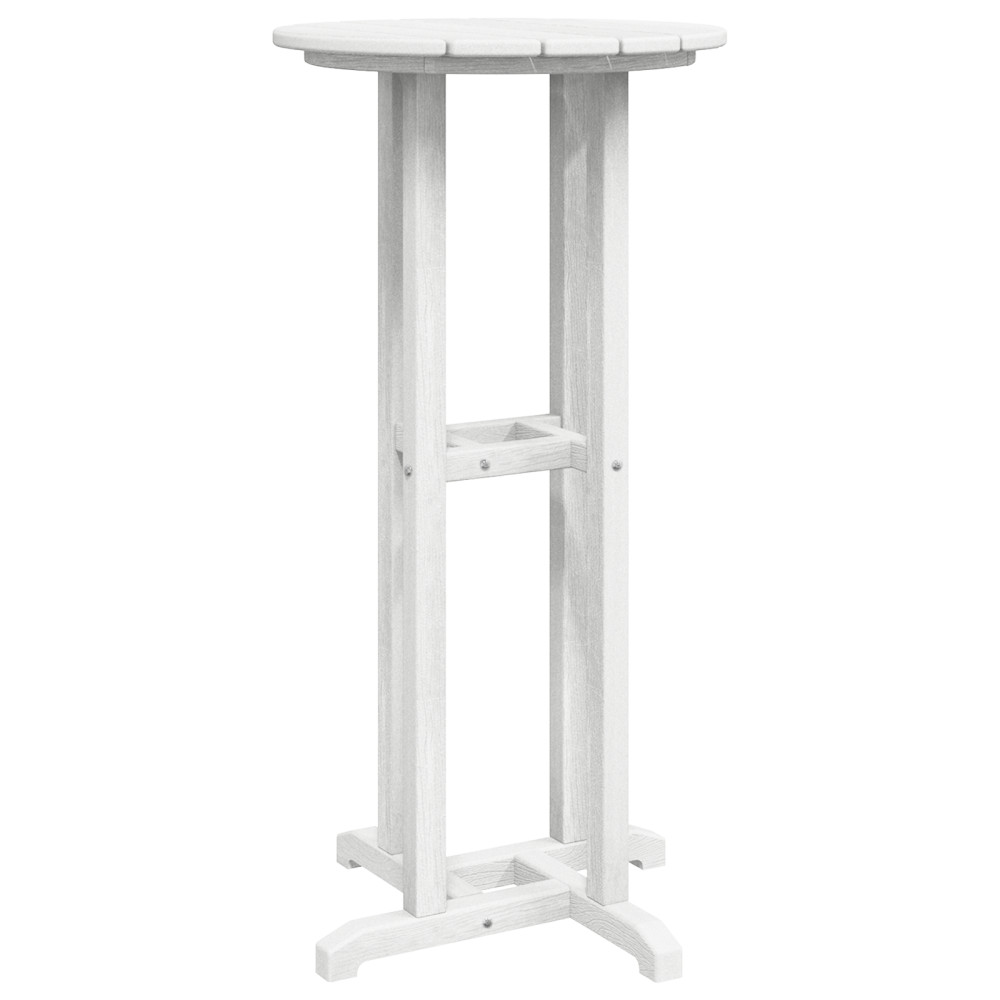 Produktbild för Barbord Vit 55 x 55 x 107 cm polyeten