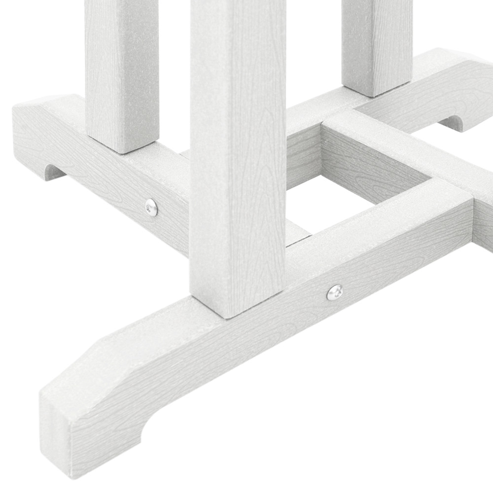 Produktbild för Barbord Vit 55 x 55 x 107 cm polyeten