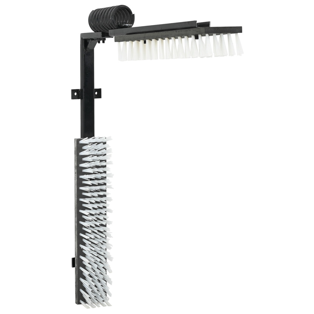 Produktbild för Kossborstar Justerbar Svart och Vitt 84 x 10 x 91 cm PVC