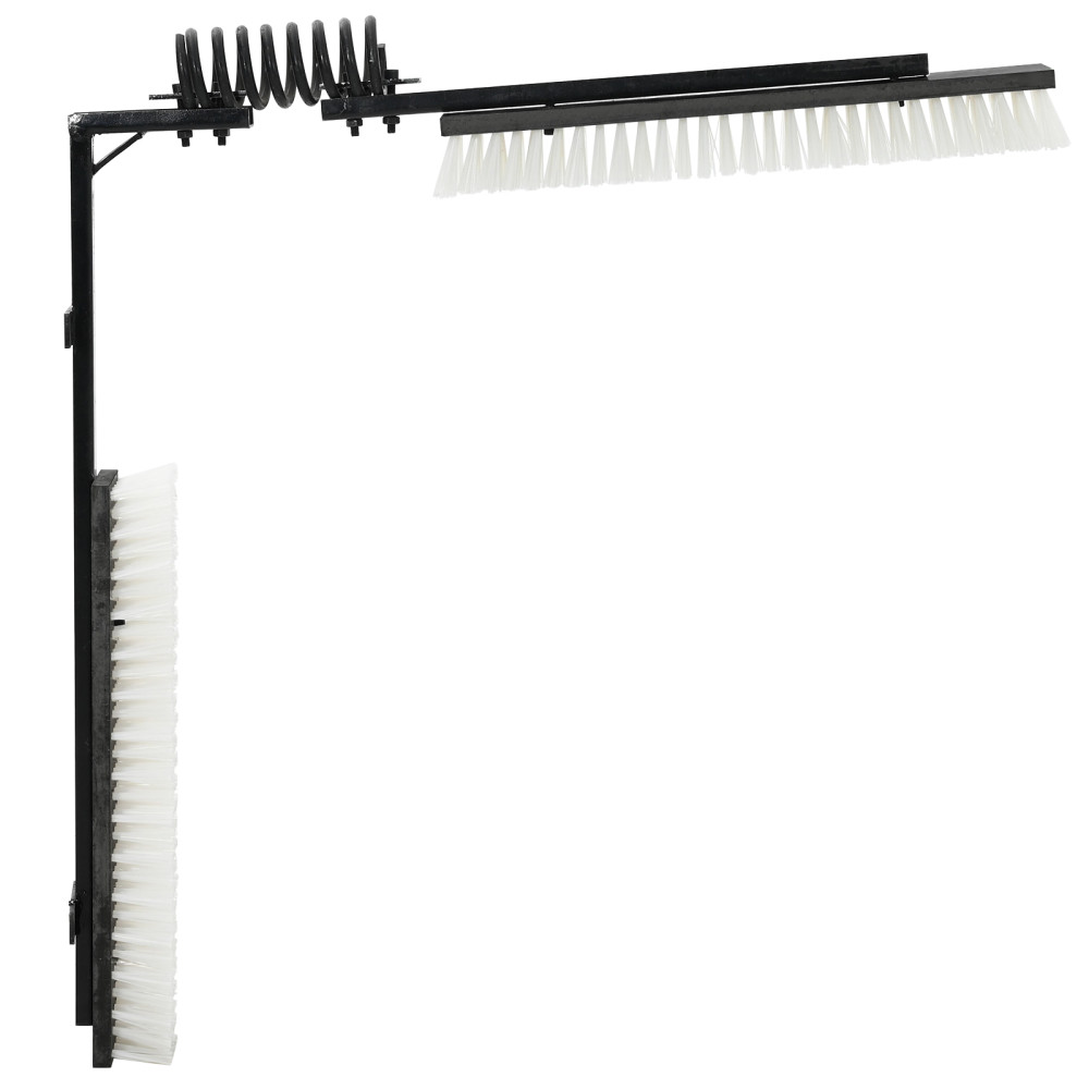 Produktbild för Kossborstar Justerbar Svart och Vitt 84 x 10 x 91 cm PVC