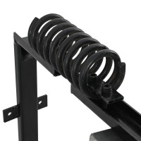 Produktbild för Kossborstar Justerbar Svart och Vitt 84 x 10 x 91 cm PVC