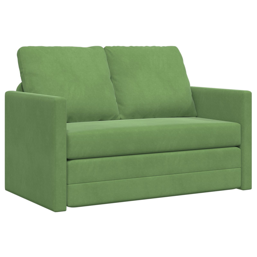 Produktbild för Soffsäng Ljusgrön 204 x 122 x 60 cm Sammet