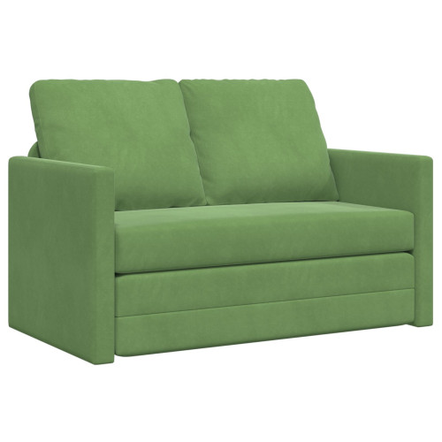 vidaXL Soffsäng Ljusgrön 204 x 122 x 60 cm Sammet