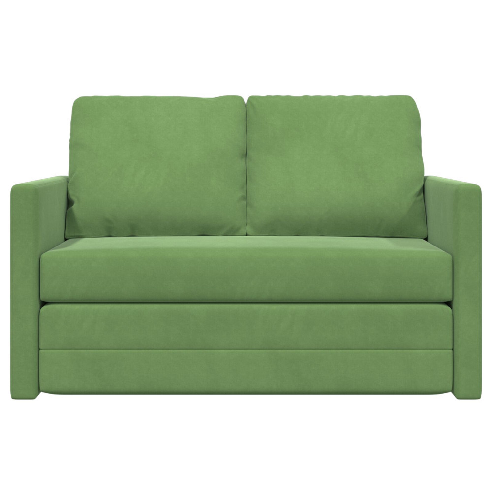 Produktbild för Soffsäng Ljusgrön 204 x 122 x 60 cm Sammet