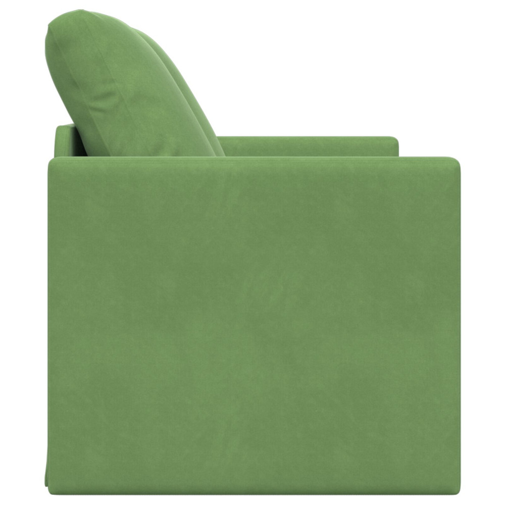 Produktbild för Soffsäng Ljusgrön 204 x 122 x 60 cm Sammet