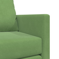 Produktbild för Soffsäng Ljusgrön 204 x 122 x 60 cm Sammet