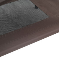 Produktbild för Hundsäng Brun 122 x 93 x 106,5 cm Stål