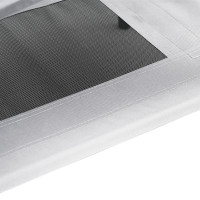 Produktbild för Hundsäng Silvergrå 62 x 48 x 61 cm Stål