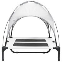 Produktbild för Hundsäng Silvergrå 92 x 77 x 82,5 cm Stål