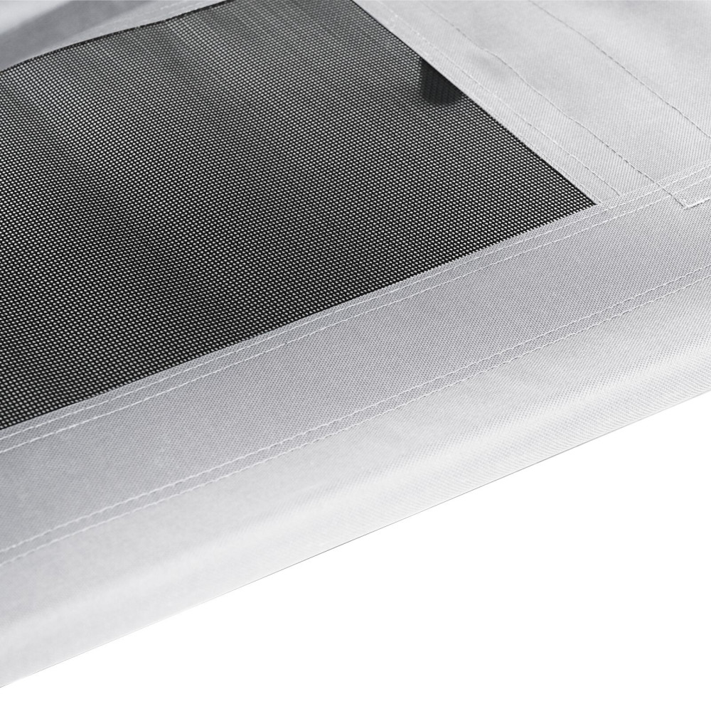 Produktbild för Hundsäng Silvergrå 92 x 77 x 82,5 cm Stål