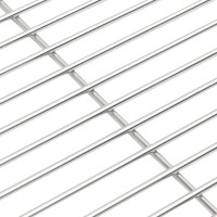 Produktbild för Grillgaller Silver 43 x 43 cm Rostfritt stål