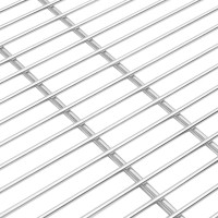 Produktbild för Grillgaller Silver 60 x 60 cm Rostfritt stål