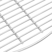 Produktbild för Grillgaller Silver 60 x 60 cm Rostfritt stål
