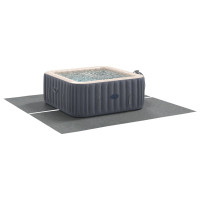 Produktbild för Bottenmatta för pool 1 274 x 274 x 0,1 cm Fyrkantig Ljusgrå för
