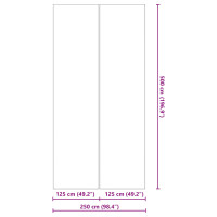 Produktbild för Bottenmatta för pool Svart 500 x 250 x 0,1 cm Syntetiskt tyg