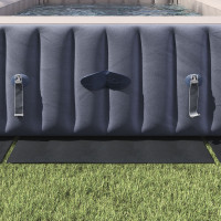 Produktbild för Bottenmatta för pool Svart 550 x 280 x 0,1 cm Syntetiskt tyg