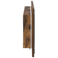 Produktbild för Spegel Väggmonterad Rökt ek 90 x 8,5 x 37 cm Konstruerat trä