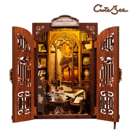 Cutebee Miniature Book Nook: Bookshop Memories