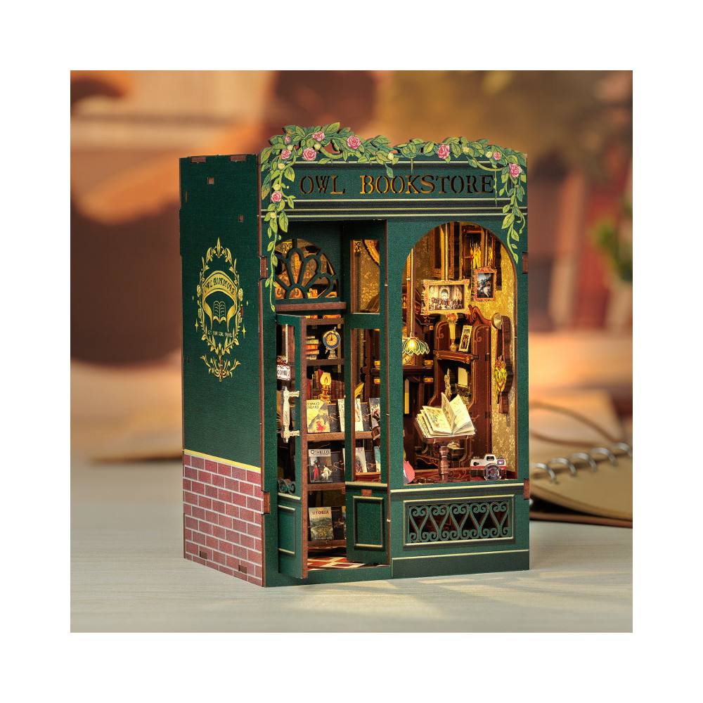 Produktbild för Miniature Book Nook: Owl Bookstore