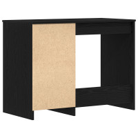 Produktbild för Skrivbord med lagring Svart Ek 100 x 50 x 76 cm Konstruerat trä
